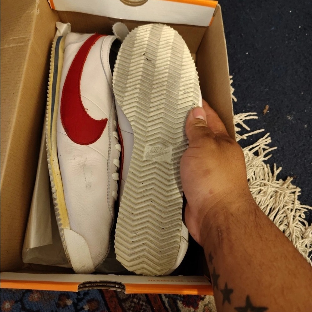 Size 11 - Nike Cortez Classic OG Leather QS White